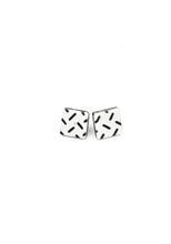 Load image into Gallery viewer, Black and White Abstract Earrings
